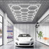Hexagon Garage Lights 66300LM 15 Grids Honeycomb LED Shop Ceiling Light