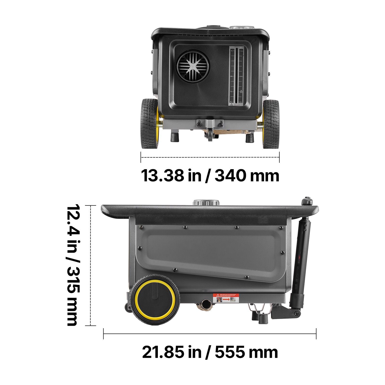 Diesel Heater, 8KW, DC 12V/24V, All in One Portable Diesel Air Heater with Bluetooth APP Control, Remote Control and LCD Screen, Trolley Design, 5 L Fuel Tank for Trucks, Vans, RVs, Campers