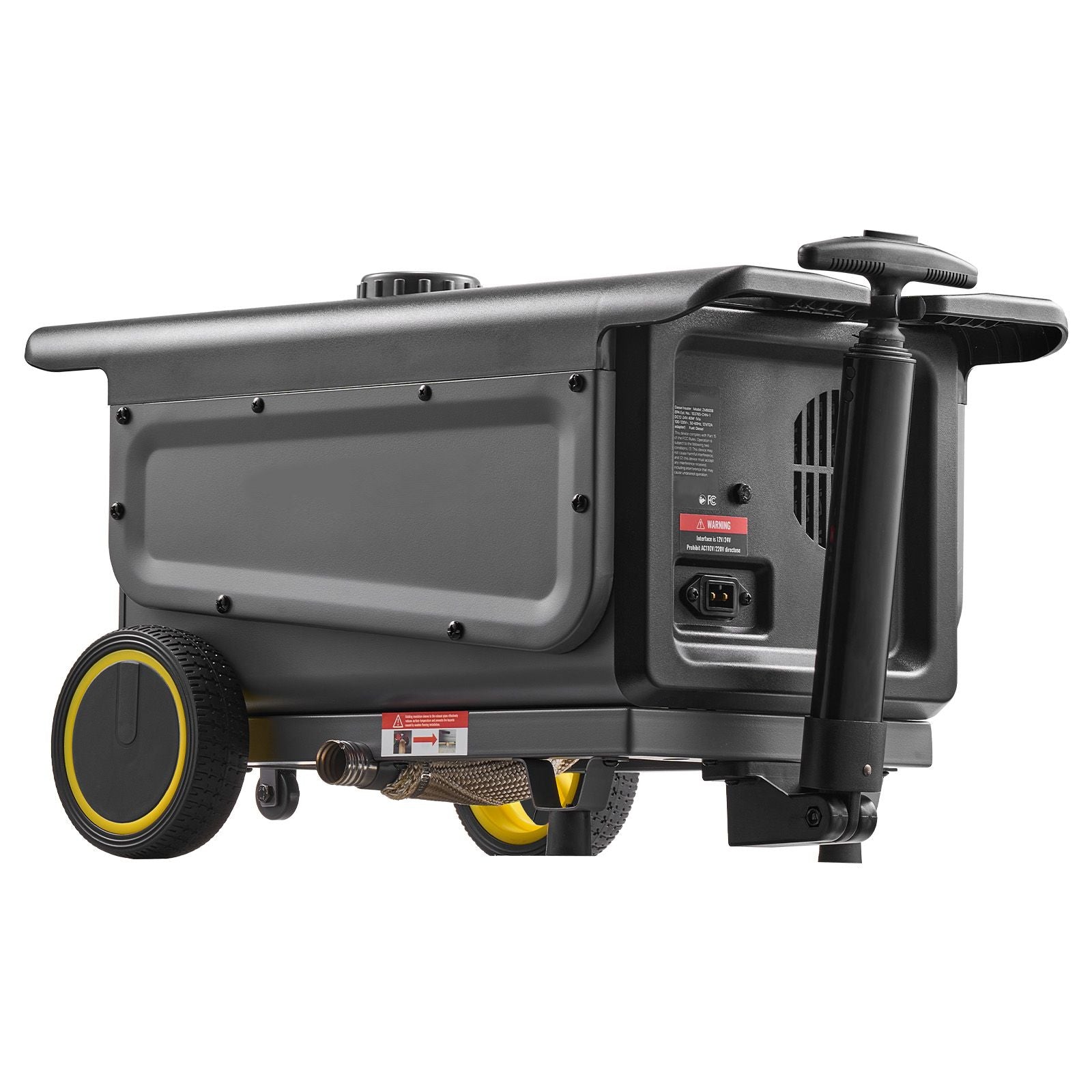 Diesel Heater, 8KW, DC 12V/24V, All in One Portable Diesel Air Heater with Bluetooth APP Control, Remote Control and LCD Screen, Trolley Design, 5 L Fuel Tank for Trucks, Vans, RVs, Campers