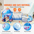 3 in 1 Kids Play Tent with Tunnel for Boys, Girls, Babies and Toddlers, Indoor/Outdoor Pop Up Playhouse with Carrying Bag & Banding Straps Birthday Gifts, Royal Blue Color Rocket Theme
