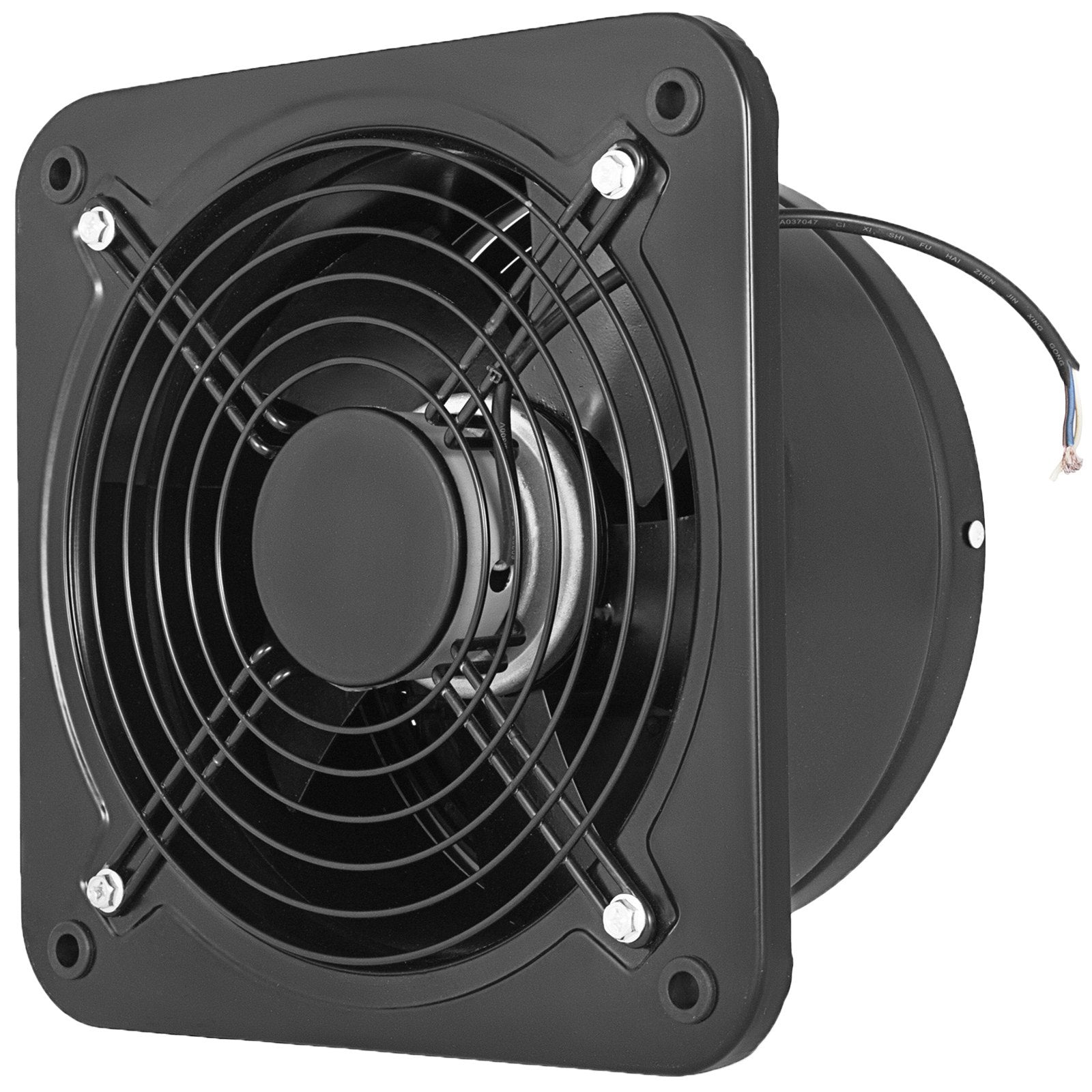 Industrial Ventilation Extractor Metal Axial Exhaust Commercial 12 inch Air Blower Fan 250MM opening exhaust fan 2800 RPM Low Noise Stable Running