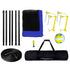 Outdoor Portable Volleyball Net System, Adjustable Height Steel Poles, Professional Volleyball Set with PVC Volleyball, Pump, Carrying Bag, Heavy Duty Volleyball Net for Backyard, Beach, Lawn
