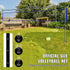 Outdoor Portable Volleyball Net System, Adjustable Height Steel Poles, Professional Volleyball Set with PVC Volleyball, Pump, Carrying Bag, Heavy Duty Volleyball Net for Backyard, Beach, Lawn