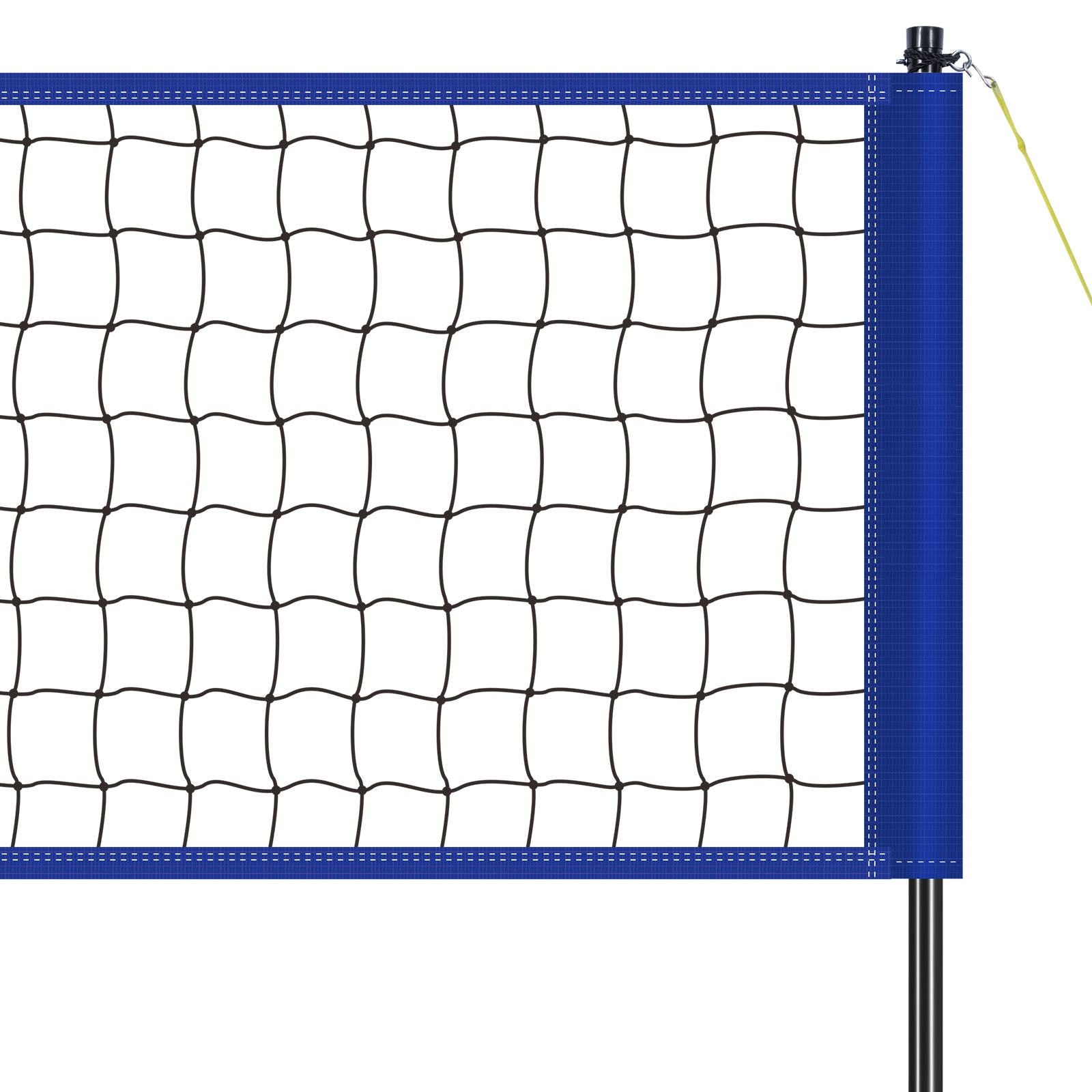 Outdoor Portable Volleyball Net System, Adjustable Height Steel Poles, Professional Volleyball Set with PVC Volleyball, Pump, Carrying Bag, Heavy Duty Volleyball Net for Backyard, Beach, Lawn