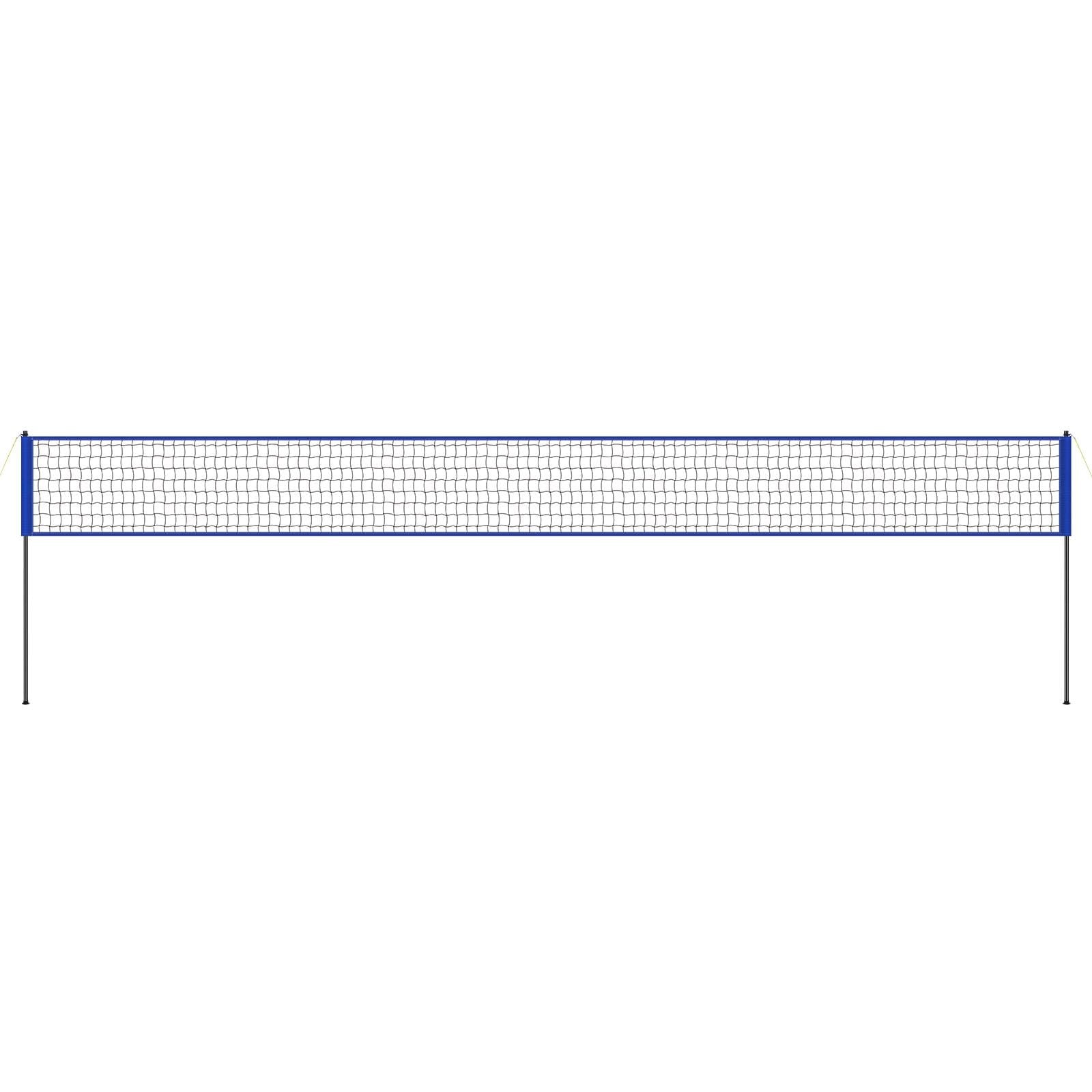 Outdoor Portable Volleyball Net System, Adjustable Height Steel Poles, Professional Volleyball Set with PVC Volleyball, Pump, Carrying Bag, Heavy Duty Volleyball Net for Backyard, Beach, Lawn