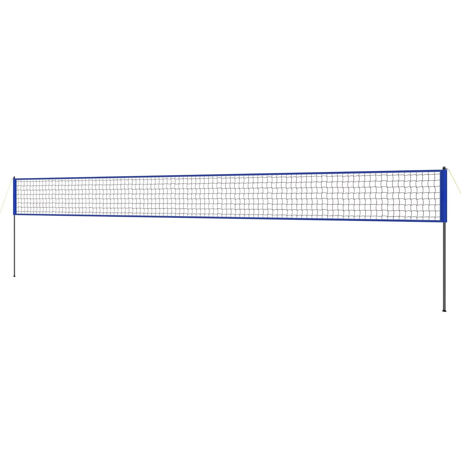 Outdoor Portable Volleyball Net System, Adjustable Height Steel Poles, Professional Volleyball Set with PVC Volleyball, Pump, Carrying Bag, Heavy Duty Volleyball Net for Backyard, Beach, Lawn
