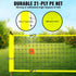 Outdoor Portable Volleyball Net System, Adjustable Height Steel Poles, Professional Volleyball Set with PVC Volleyball, Pump, Carrying Bag, Heavy Duty Volleyball Net for Backyard, Beach, Lawn