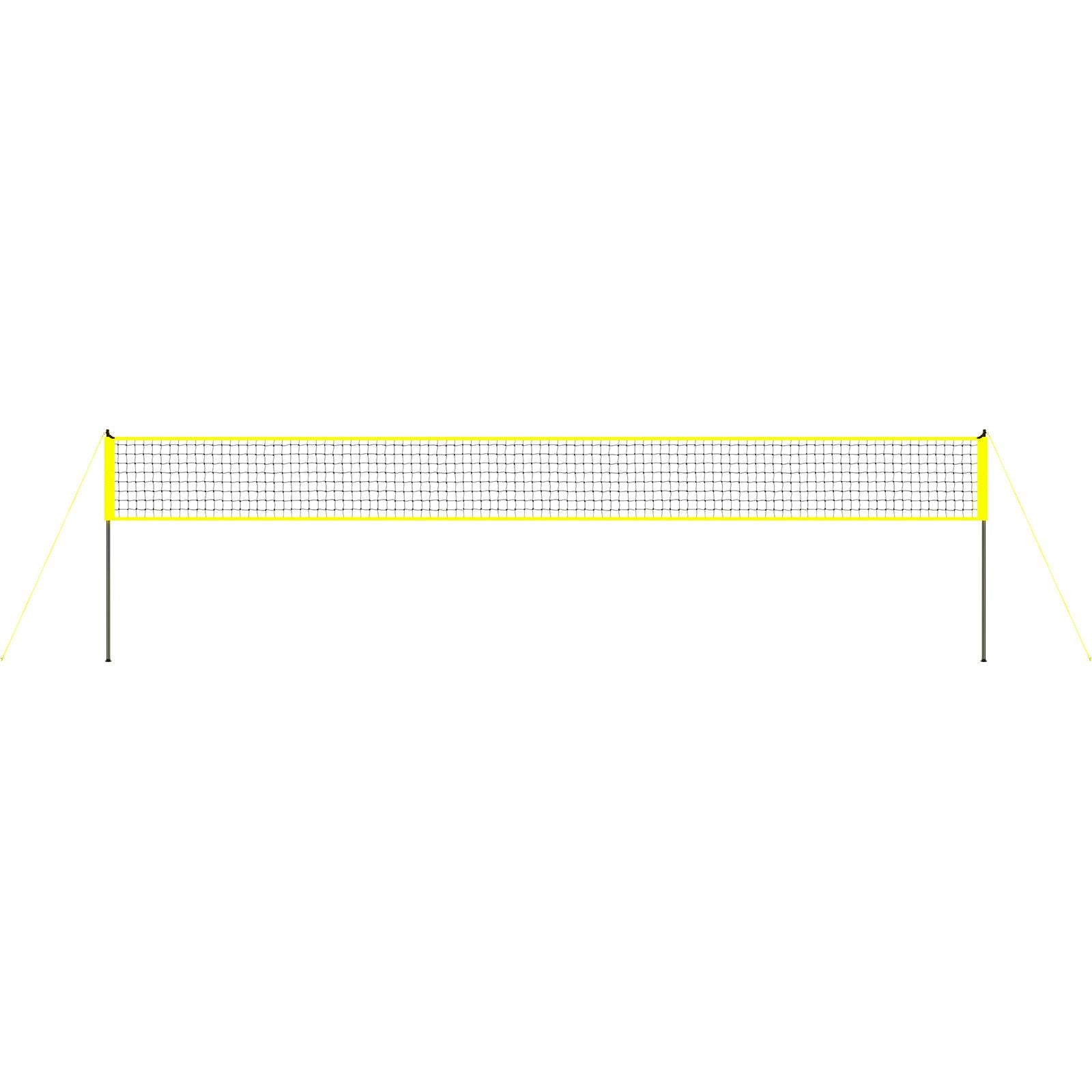Outdoor Portable Volleyball Net System, Adjustable Height Steel Poles, Professional Volleyball Set with PVC Volleyball, Pump, Carrying Bag, Heavy Duty Volleyball Net for Backyard, Beach, Lawn