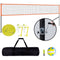 Outdoor Portable Volleyball Net System, Adjustable Height Aluminum Poles, Professional Volleyball Set with PVC Volleyball, Pump, Carrying Bag, Heavy Duty Volleyball Net for Backyard, Beach, Lawn