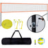 Outdoor Portable Volleyball Net System, Adjustable Height Aluminum Poles, Professional Volleyball Set with PVC Volleyball, Pump, Carrying Bag, Heavy Duty Volleyball Net for Backyard, Beach, Lawn