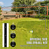 Outdoor Portable Volleyball Net System, Adjustable Height Aluminum Poles, Professional Volleyball Set with PVC Volleyball, Pump, Carrying Bag, Heavy Duty Volleyball Net for Backyard, Beach, Lawn