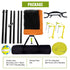 Outdoor Portable Volleyball Net System, Adjustable Height Aluminum Poles, Professional Volleyball Set with PVC Volleyball, Pump, Carrying Bag, Heavy Duty Volleyball Net for Backyard, Beach, Lawn