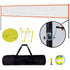Outdoor Portable Volleyball Net System, Adjustable Height Aluminum Poles, Professional Volleyball Set with PVC Volleyball, Pump, Carrying Bag, Heavy Duty Volleyball Net for Backyard, Beach, Lawn