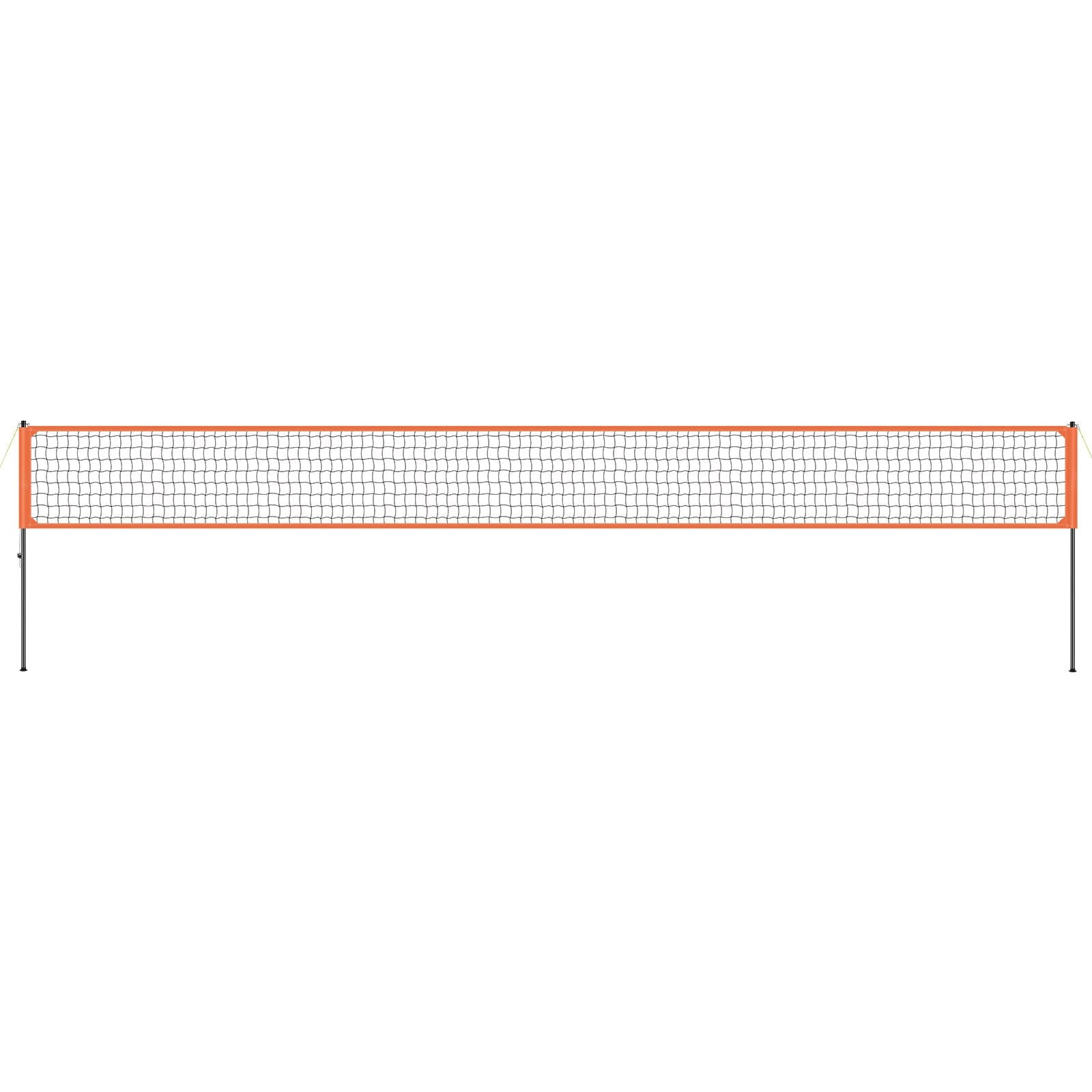 Outdoor Portable Volleyball Net System, Adjustable Height Aluminum Poles, Professional Volleyball Set with PVC Volleyball, Pump, Carrying Bag, Heavy Duty Volleyball Net for Backyard, Beach, Lawn