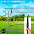 Freestanding Volleyball Training Net for Indoor or Outdoor Use, Adjustable Height Portable Net System with Carrying Bag, Professional Volleyball Practice Trainer for Hitting or Serving Drills