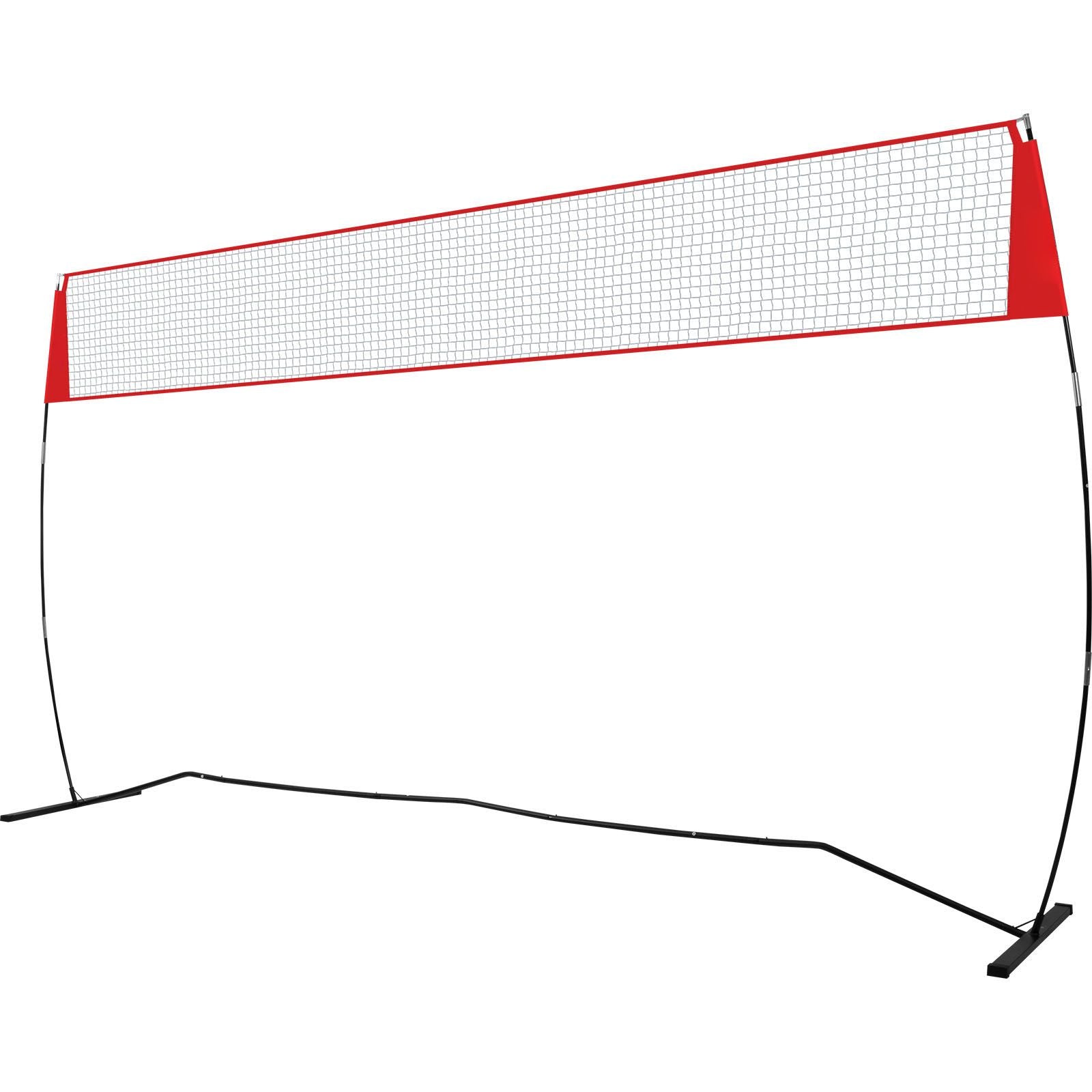 Freestanding Volleyball Training Net for Indoor or Outdoor Use, Adjustable Height Portable Net System with Carrying Bag, Professional Volleyball Practice Trainer for Hitting or Serving Drills