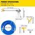 Airless Paint Spray Hose Kit 50ft 1/4in Swivel Joint 3600psi with 517 Tip