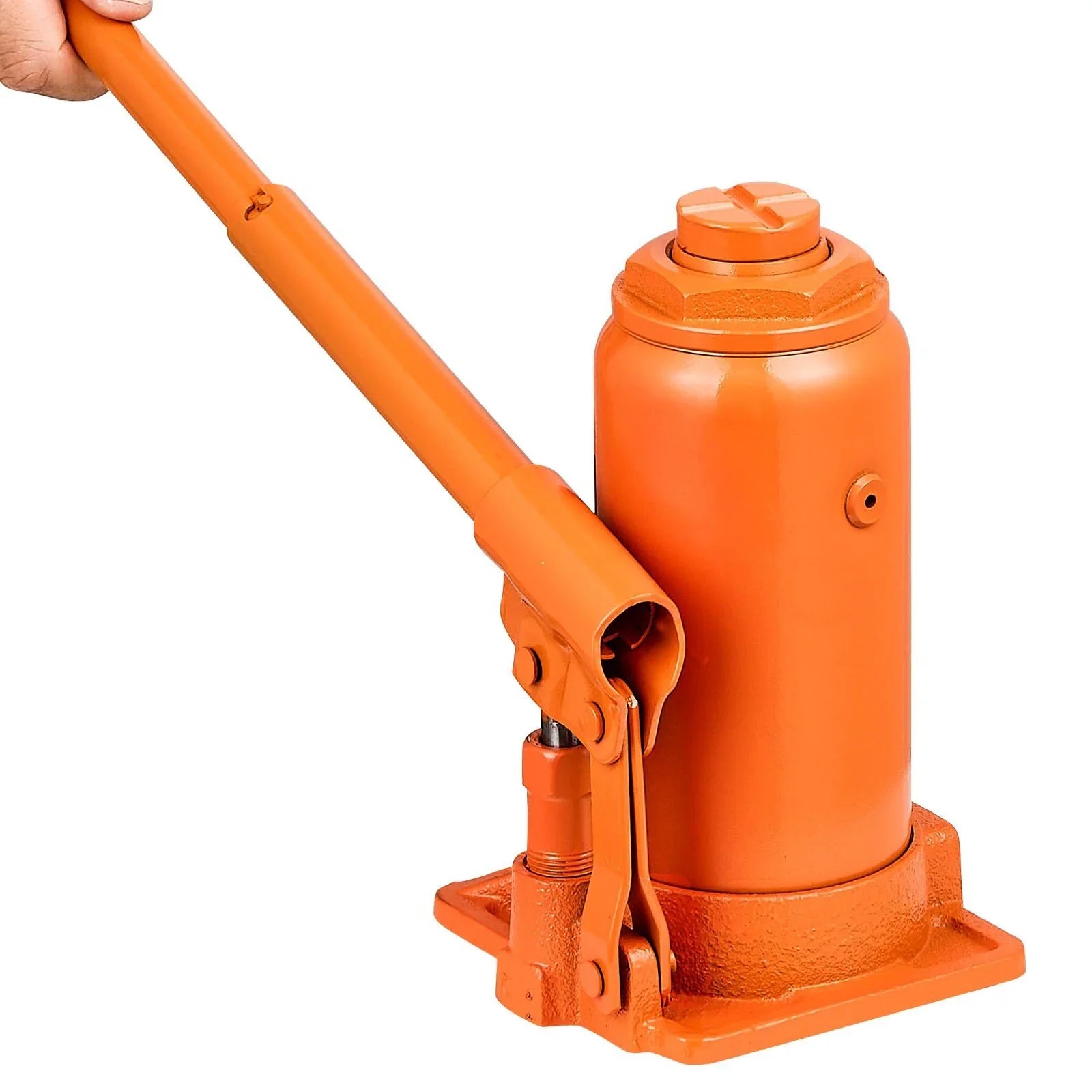 Hydraulic Bottle Jack, 12 Ton (26455.5 lbs) Capacity, 205-400 mm Lifting Range, Heavy Duty Welded Bottle Jack for Car, SUV, Pickup, Auto Repair, House Lift and Agricultural Equipment, Orange