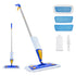 Spray Mop, with 3 Washable Pads for Dry and Wet Floor Cleaning & an 800ml Refillable Water Tank, Microfiber Dust Wet Mop & Twisted Cotton Dry Mop, Commercial Home Use for Tiles/Vinyl/Wood Floor