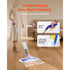 Spray Mop, with 3 Washable Pads for Dry and Wet Floor Cleaning & an 800ml Refillable Water Tank, Microfiber Dust Wet Mop & Twisted Cotton Dry Mop, Commercial Home Use for Tiles/Vinyl/Wood Floor