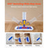 Spray Mop, with 3 Washable Pads for Dry and Wet Floor Cleaning & an 800ml Refillable Water Tank, Microfiber Dust Wet Mop & Twisted Cotton Dry Mop, Commercial Home Use for Tiles/Vinyl/Wood Floor