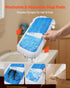 Spray Mop, with 3 Washable Pads for Dry and Wet Floor Cleaning & an 800ml Refillable Water Tank, Microfiber Dust Wet Mop & Twisted Cotton Dry Mop, Commercial Home Use for Tiles/Vinyl/Wood Floor