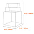Towel Rack 8-Bar Outdoor PVC Towel Holder for Poolside Spa Bathroom White