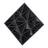 33 Pack 3D PVC Wall Panels Diamond Tiles Matte Black 2.97m² Coverage