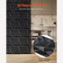 33 Pack 3D PVC Wall Panels Diamond Tiles Matte Black 2.97m² Coverage