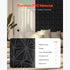 33 Pack 3D PVC Wall Panels Diamond Tiles Matte Black 2.97m² Coverage
