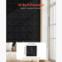 33 Pack 3D PVC Wall Panels Diamond Tiles Matte Black 2.97m² Coverage