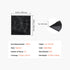 33 Pack 3D PVC Wall Panels Diamond Tiles Matte Black 2.97m² Coverage