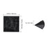 33 Pack 3D PVC Wall Panels Diamond Tiles Matte Black 2.97m² Coverage