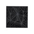 33 Pack 3D PVC Wall Panels Diamond Tiles Matte Black 2.97m² Coverage