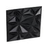 33 Pack 3D PVC Wall Panels Diamond Tiles Matte Black 2.97m² Coverage