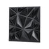 33 Pack 3D PVC Wall Panels Diamond Tiles Matte Black 2.97m² Coverage
