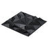 33 Pack 3D PVC Wall Panels Diamond Tiles Matte Black 2.97m² Coverage