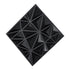 3D Wall Panels, 33-Pack 30 x 30 cm PVC Modern Art Minimalist Diamond Tiles, 2.97 m² Coverage Accent Wall Panel, Interior Home Decor for Ceiling, Bedroom, Living Room, Gaming Room, Matte Black