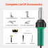 Hot Air Plastic Welder 1600W PVC TPO Vinyl Heat Gun Torch & 9 Accessories