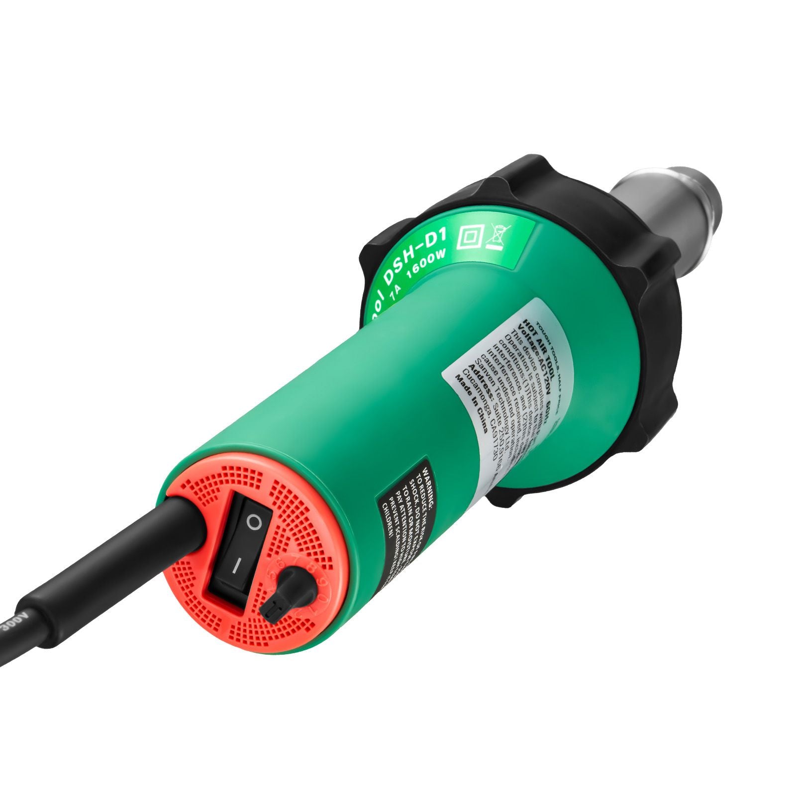 Hot Air Plastic Welder 1600W PVC TPO Vinyl Heat Gun Torch & 9 Accessories