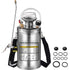 Stainless Steel Pump Sprayer 1.5 Gal – Adjustable Brass Nozzle, 1.5–4 Bar
