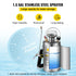 Stainless Steel Pump Sprayer 1.5 Gal – Adjustable Brass Nozzle, 1.5–4 Bar