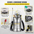Stainless Steel Pump Sprayer 1.5 Gal – Adjustable Brass Nozzle, 1.5–4 Bar