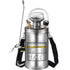 Stainless Steel Pump Sprayer 1.5 Gal – Adjustable Brass Nozzle, 1.5–4 Bar