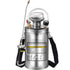 Stainless Steel Pump Sprayer 1.5 Gal – Adjustable Brass Nozzle, 1.5–4 Bar