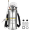 2Gal Stainless Steel Sprayer, Set with 20\" Wand& Handle& 3FT Reinforced Hose, Hand Pump Sprayer with Pressure Gauge&Safety Valve, Adjustable Nozzle Suitable for Gardening and Sanitizing