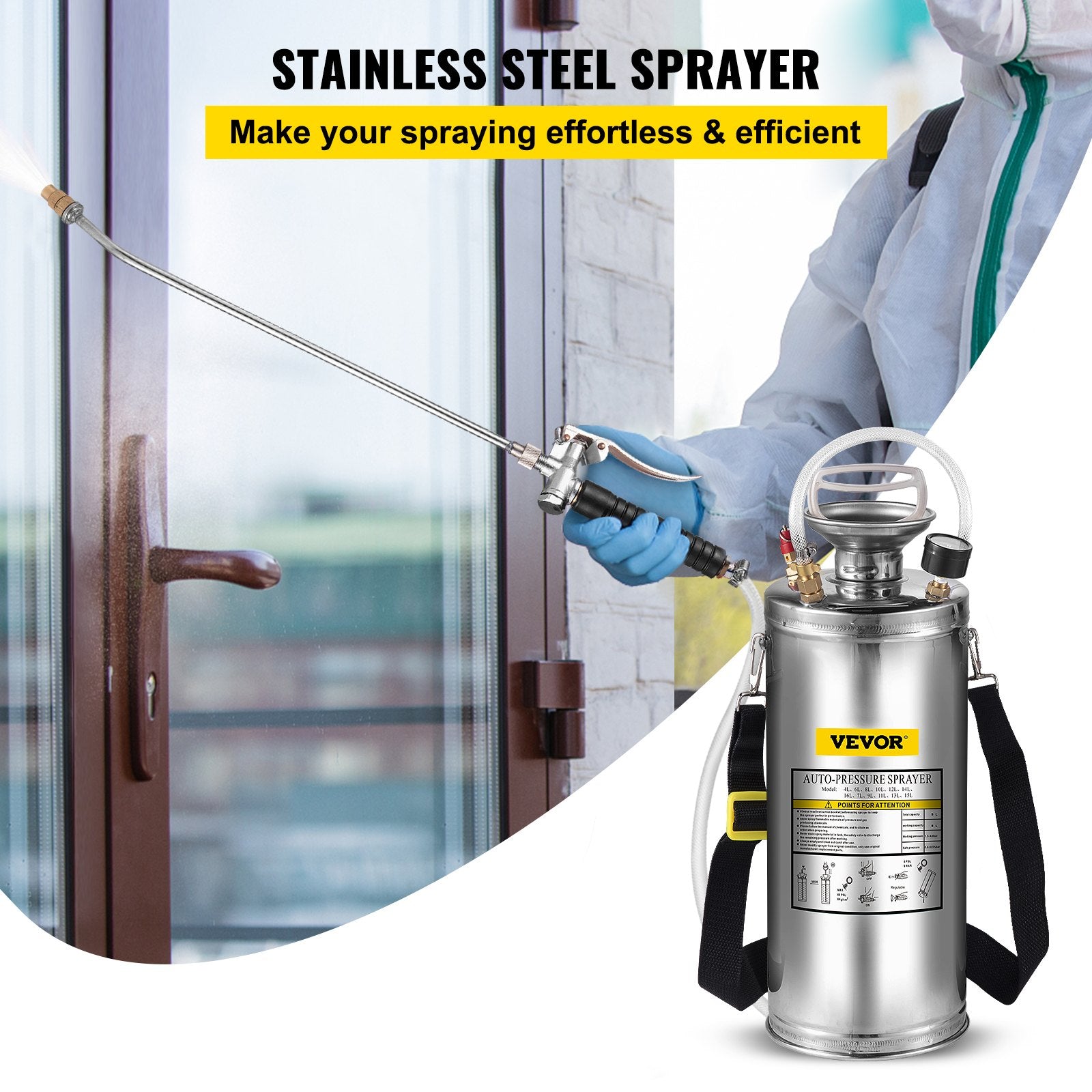 2Gal Stainless Steel Sprayer, Set with 20\