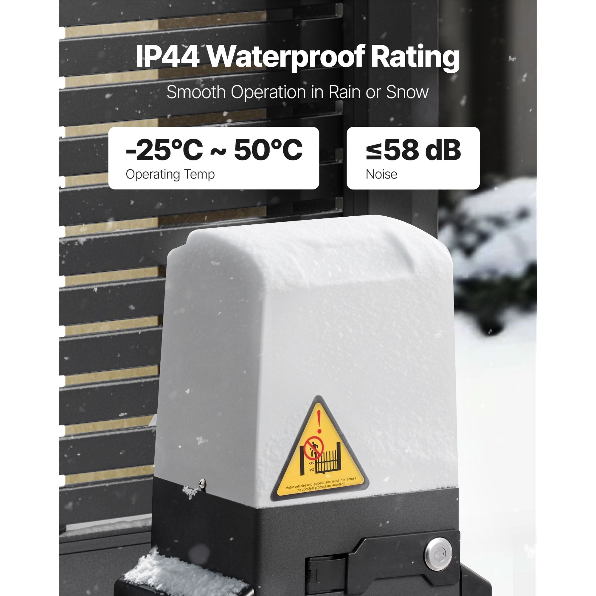 400W Electric Sliding Gate Opener 1000kg Chain Drive Infrared Sensor