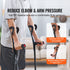 Forearm Crutches 10-Level Height Adjustable Walking Crutches 1 Pair 350LBS