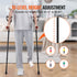 Forearm Crutches 10-Level Height Adjustable Walking Crutches 1 Pair 350LBS